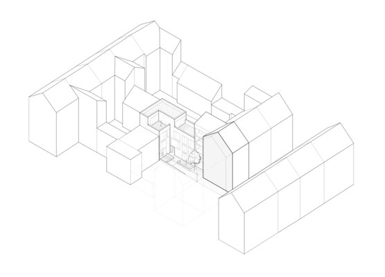 hinterhofbebauung luisenstrasse isometrische darstellung von oben m_architekten marchitekten